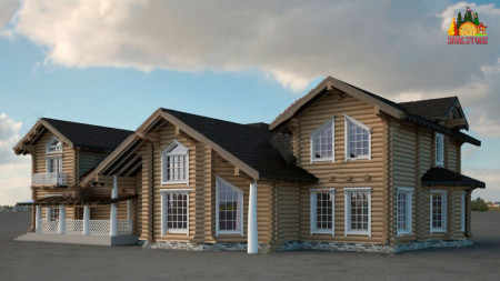 Сруб гостиницы 730,2 кв.м (7 номеров)