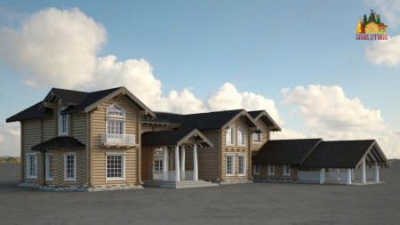 Сруб гостиницы 730,2 кв.м (7 номеров)