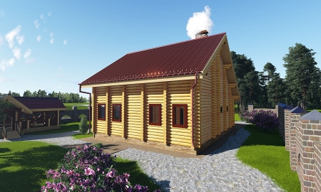 Сруб дома 245 м2