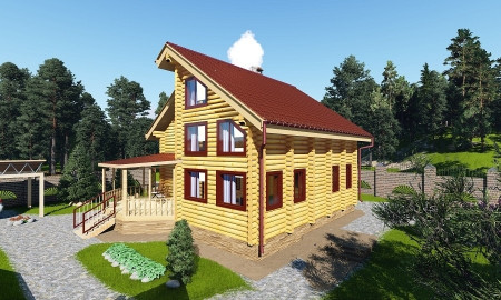 Сруб дома 245 м2