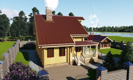 Сруб дома 245 м2