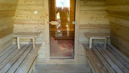 Баня-викинг с террасой 6х2,4 м 3 секции