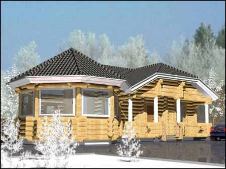 Сруб дома 94,5 м2