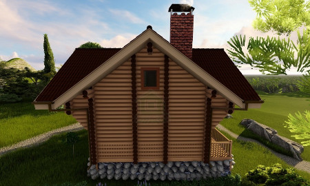 Сруб дома 100 м2 Теремок