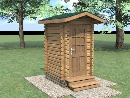 Уличный туалет из минибруса 1,2х1,2 м