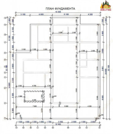 Сруб банного комплекса, 21.8х18 м, 390 кв. м