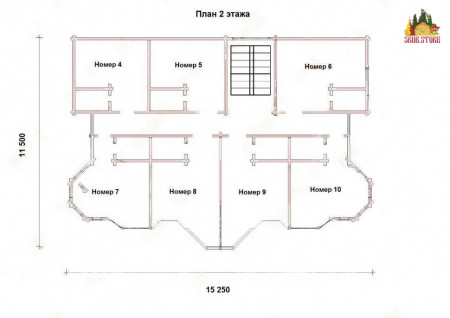 Сруб гостиницы «Орлиное Гнездо»