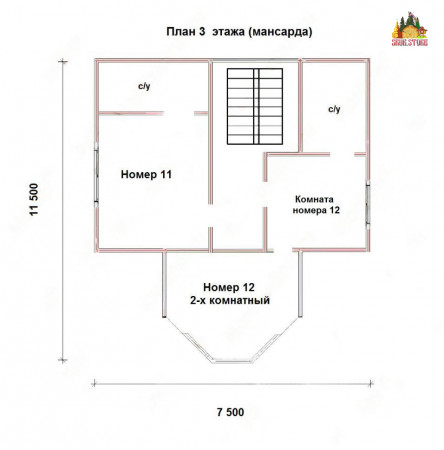 Сруб гостиницы «Орлиное Гнездо»