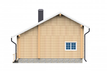 Сруб дома с мансардой 108 м2