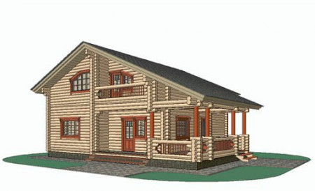 Сруб дома 207,1 м2