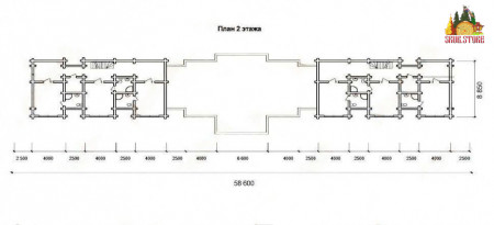 Сруб гостиницы Европа Таунхаус (14 номеров)