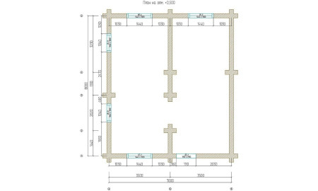 Сруб дома полтора этажа, 7х7 м, 112,5 м2