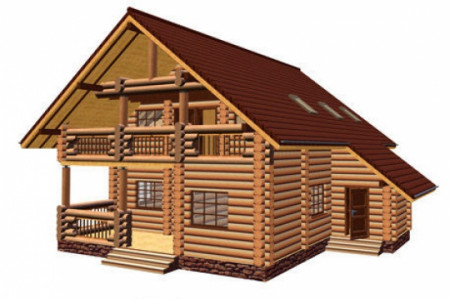 Сруб дома 208 м2