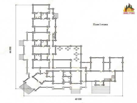 Сруб гостиницы «Европа Фрегат» (12 номеров)