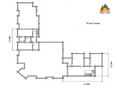 Сруб гостиницы «Европа Фрегат» (12 номеров)
