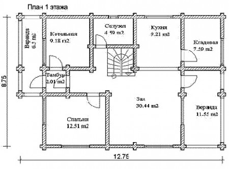 Сруб дома 212 м2