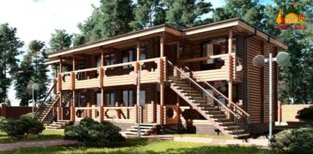 Сруб гостиницы «Зеленая Роща» (8 номеров)