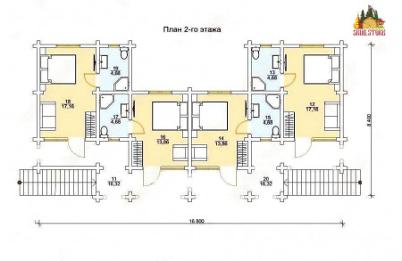 Сруб гостиницы «Зеленая Роща» (8 номеров)