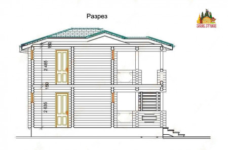 Сруб гостиницы «Зеленая Роща» (8 номеров)