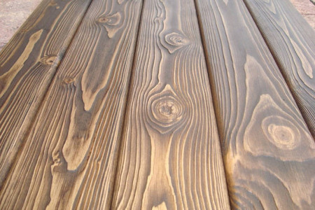 Искусственное состаривание древесины (брашировка/текстурирование)