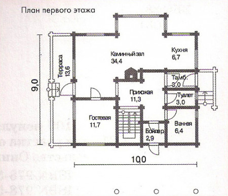 Сруб дома 226 м2