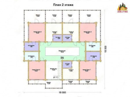 Сруб гостиницы «Купеческий» (9 номеров)