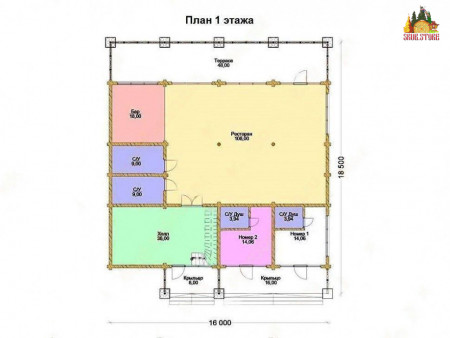 Сруб гостиницы «Купеческий» (9 номеров)